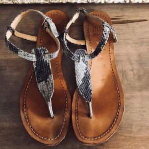 Saks fifth avenue snake skin sandals!